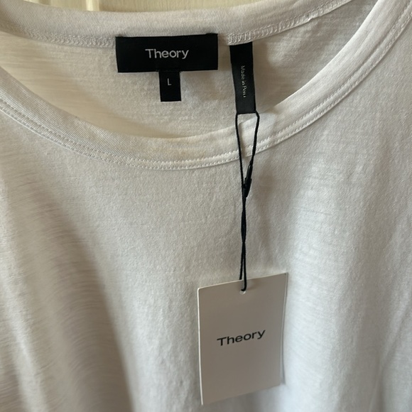 Theory White Short Sleeve Tee - Picture 4 of 6